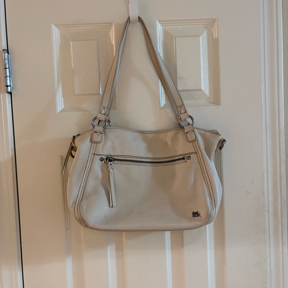 The Sak Cream Shoulder Bag